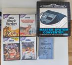 Sega Megadrive - Master System Converter + 4-games, Spelcomputers en Games, Ophalen, Gebruikt