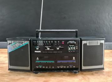 div. vintage stereo radio cassette ghettoblaster boombox beschikbaar voor biedingen