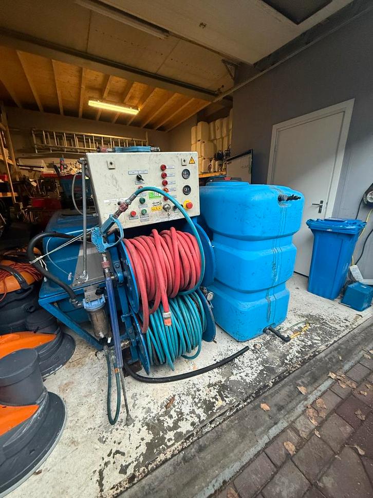 Professionele Rioolreinigingsmachine 350bar/ 18LPM met tanks, Tuin en Terras, Hogedrukreinigers, Gebruikt, Benzine, Ophalen