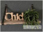 Wandplankhouder leer donkerblauw, Info@hout-art.nl, Nieuw, Ophalen of Verzenden, Hoeves 3