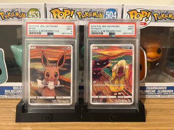 Eevee #287 Munch & Psyduck #286 Minch psa 9 beschikbaar voor biedingen