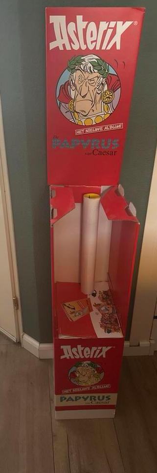 Asterix Display - De Papyrus van Caesar en divrse posters, Verzamelen, Stripfiguren, Gebruikt, Overige typen, Asterix en Obelix