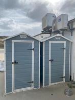 KETER Tuinhuis Manor 46 S kunststof grijs 118 x 184 cm, Tuin en Terras, Kunststof, Gebruikt, Tuinhuis, Minder dan 200 cm