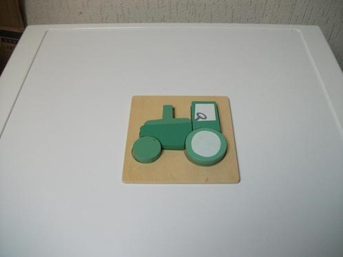 Puzzel tractor 5 delig, Kinderen en Baby's, Speelgoed | Houten speelgoed, Gebruikt, Overige typen, Ophalen of Verzenden