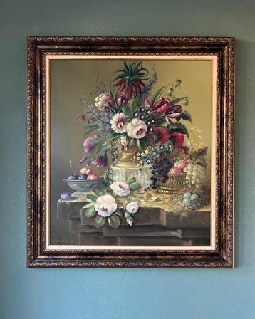 Schilderij pronkstilleven op paneel. Thomas Heesakkers. beschikbaar voor biedingen