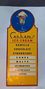 Emaille Ice Cream bordje, Ophalen of Verzenden, Reclamebord