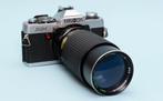 Minolta XG-1 analoge camera met Tokina 4/80-200mm telezoom, Audio, Tv en Foto, Fotocamera's Analoog, Ophalen of Verzenden, Gebruikt