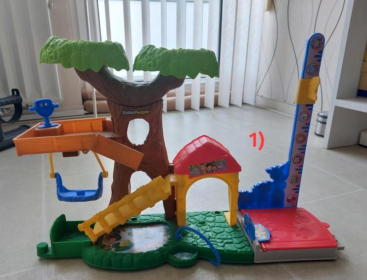 Te koop: 5 Fisher-Price Little People sets, geen poppetjes, Kinderen en Baby's, Speelgoed | Vtech, Gebruikt, 6 maanden tot 2 jaar