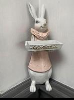 konijn haas paashaas beeld decoratie roze groen paaseitjes, Huis en Inrichting, Nieuw, Ophalen of Verzenden