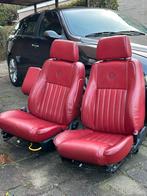 Momo leder Alfa Romeo 156 voorstoelen - origineel - rood, Auto-onderdelen, Interieur en Bekleding, Ophalen, Alfa Romeo