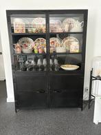 Kast Marcia zwart industrieel metaal, Ophalen, 100 tot 150 cm, Zo goed als nieuw, Metaal