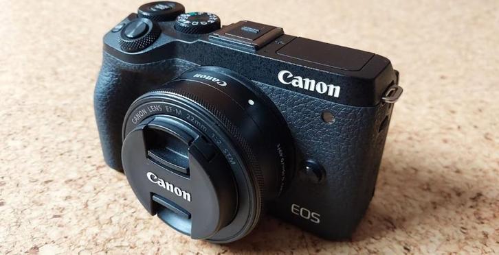 Canon EOS M6 Mark II + EF-M 22mm, Audio, Tv en Foto, Fotocamera's Digitaal, Zo goed als nieuw, Canon, Geen optische zoom, Ophalen of Verzenden