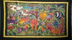 Schitterend wandkleed quilt dieren jungle - let op details, Ophalen of Verzenden
