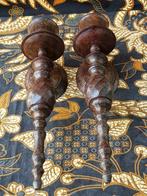 Mooi stel oude Engelse wand kandelaars van koper 30,7 cm., Antiek en Kunst, Antiek | Kandelaars, Ophalen of Verzenden, Koper of Brons