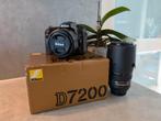 Nikkon D7200 + nikkor 70-300 + nikkor 50mm + accessories, Audio, Tv en Foto, Fotocamera's Digitaal, Ophalen, Spiegelreflex, Zo goed als nieuw