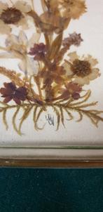 droogbloemen in lijst vintage ddr, Ophalen of Verzenden