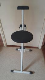 Witte Kruk met Zwarte Zitting, Huis en Inrichting, Stoelen, Ophalen, Gebruikt, Wit, Metaal