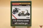 ROWASP | Plus Model 1/35 US Airborne Scooter & Machine Gun, Hobby en Vrije tijd, Modelbouw | Auto's en Voertuigen, Overige merken