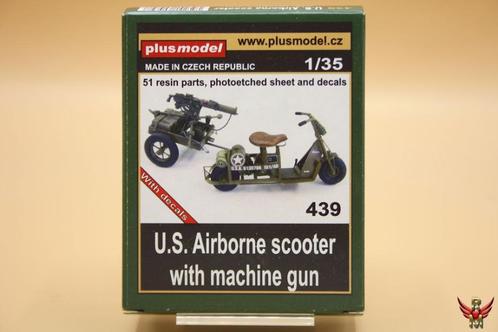 ROWASP | Plus Model 1/35 US Airborne Scooter & Machine Gun, Hobby en Vrije tijd, Modelbouw | Auto's en Voertuigen, Nieuw, Overige typen