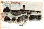 Deventer - Litho - Groete uit, Ophalen of Verzenden, Voor 1920, Gelopen, Overijssel