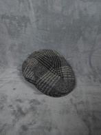 Harris Tweed Platte Pet Newsboy Maat 59 Grijs Zwart Ruit Wol, Harris Tweed, ., Ophalen of Verzenden, .