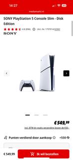 PlayStation 5 Slim Disk Edition 1 tb  factuur +Garantie, Spelcomputers en Games, Spelcomputers | Sony PlayStation 5, Playstation 5