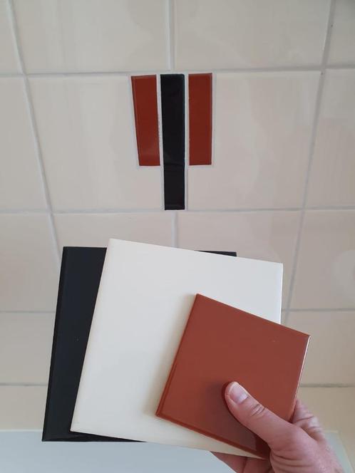 Mooie set wandtegels jaren-30, Doe-het-zelf en Verbouw, Tegels, Nieuw, Wandtegels, Keramiek, Minder dan 20 cm, Minder dan 20 cm