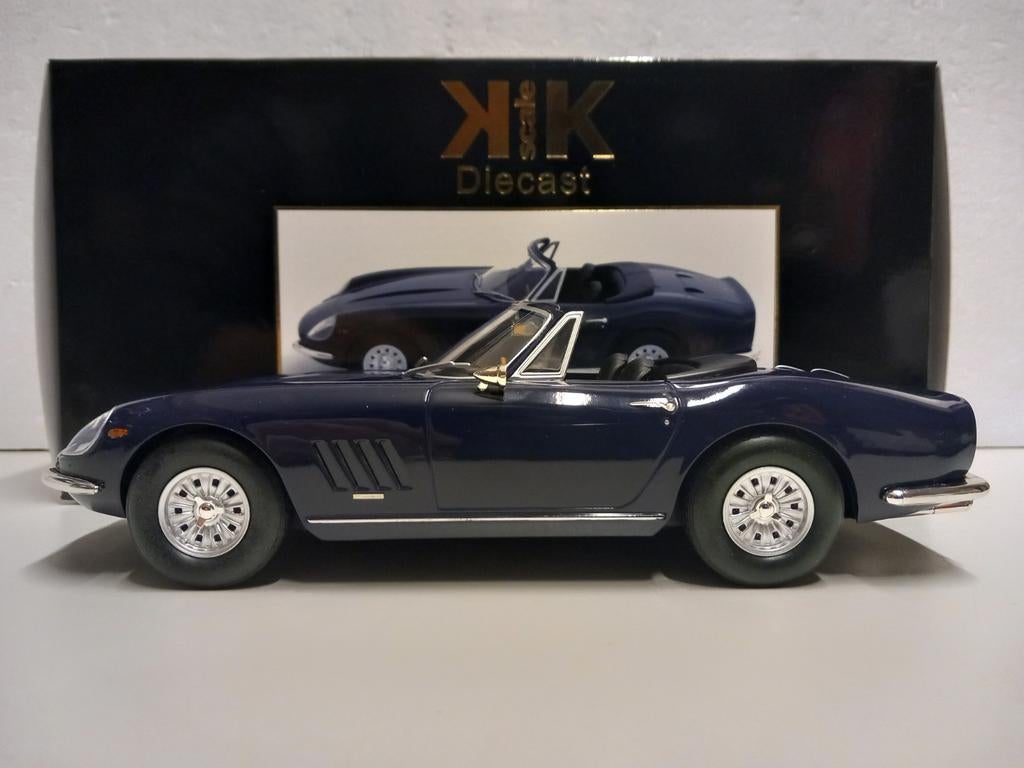 Ferrari 275 GTS donker blauw KK 250 stuks Limited 1:18 KRD, Hobby en Vrije tijd, Modelauto's | 1:18, Ophalen of Verzenden, Zo goed als nieuw