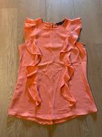 Oranje blouse met roesjes maat 34/xs (kleine s), Ophalen of Verzenden, Gedragen, Oranje