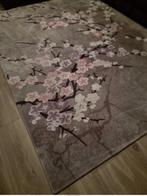 Mooi Tapijt met Bloemenmotief, Ophalen, 200 cm of meer, 200 cm of meer, Grijs