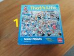 Legpuzzel 1000 stukjes compleet Goliath That's life, Hobby en Vrije tijd, Ophalen of Verzenden, 500 t/m 1500 stukjes, Zo goed als nieuw