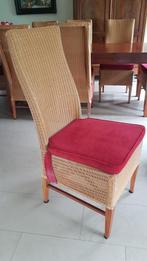 GRATIS AF TE HALEN MAX. 8 EETTAFEL STOELEN, Ophalen of Verzenden, Gebruikt, Riet of Rotan, Vijf, Zes of meer stoelen