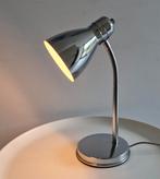 Massive Bureaulamp/Bedlamp Chroom Flexibele Hals, Ophalen, Minder dan 50 cm