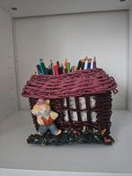 Leuke mandje, Ophalen of Verzenden, Zo goed als nieuw, Rond, Riet