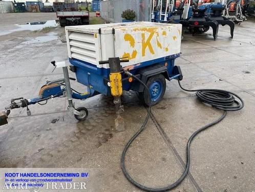 Atlas-Copco XAS46DD + Atlas Copco T Hamer TEX 27ps, Zakelijke goederen, Machines en Bouw | Pompen en Compressoren