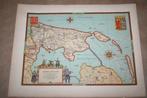 Fraaie oude provinciekaart Noord-Holland met wapen - 1940 !!, Boeken, Atlassen en Landkaarten, Gelezen, Ophalen of Verzenden
