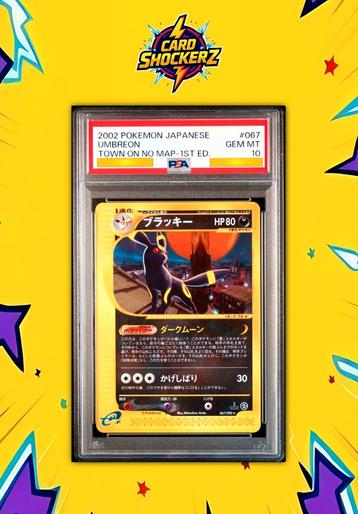 🟣 PSA 10 Umbreon 1st edition Town on no map 🟣 beschikbaar voor biedingen