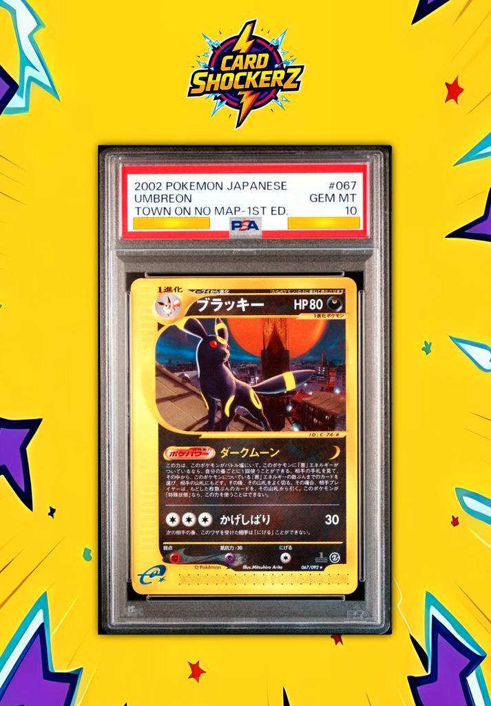 🟣 PSA 10 Umbreon 1st edition Town on no map 🟣, Hobby en Vrije tijd, Verzamelkaartspellen | Pokémon, Nieuw, Losse kaart, Ophalen of Verzenden