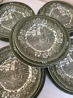 Groen Engels servies 5+ persoons  - los of set, Ophalen of Verzenden, Porselein, Overige stijlen, Bord(en)