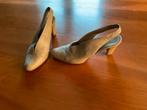 Maripe pumps taupe 39,5 slingback, Verzenden, Zo goed als nieuw