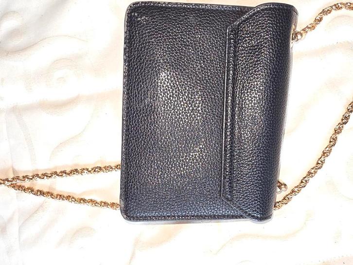 Valentino Crossbody Tas Zwart & Goud, Sieraden, Tassen en Uiterlijk, Tassen | Damestassen, Gebruikt, Schoudertasje, Zwart, Ophalen of Verzenden
