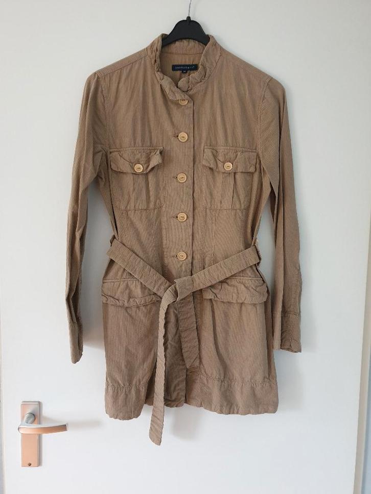 Trenchcoat Josephine en Co maat 36, Kleding | Dames, Jassen | Zomer, Gedragen, Maat 36 (S), Bruin, Ophalen
