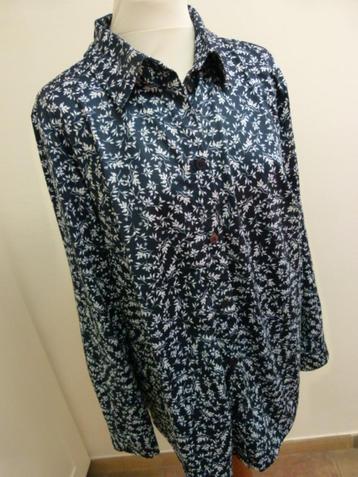 BLOUSE van PAOLA maat 46 blauw wit bloemetje beschikbaar voor biedingen