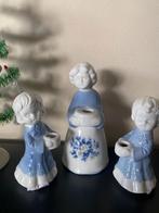 Vintage porseleinen kaarsenstandaards 60/70 er jaren, Ophalen of Verzenden, Zo goed als nieuw