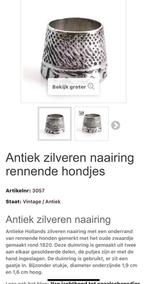 Antieke naairing, Antiek en Kunst, Antiek | Goud en Zilver, Ophalen of Verzenden, Zilver