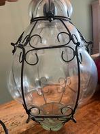 Venetiaanse glazen hanglamp, Huis en Inrichting, Lampen | Hanglampen, Ophalen of Verzenden, Gebruikt, Glas, Minder dan 50 cm