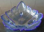Glazen schaaltje bladvorm vintage, Antiek en Kunst, Ophalen of Verzenden