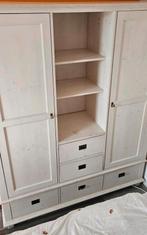 Massief houten kledingkast whitewash, babykamer/kinderkamer, Huis en Inrichting, Kasten | Kledingkasten, Ophalen, 150 tot 200 cm