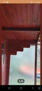 Mat glas windscherm - 3 platen, Doe-het-zelf en Verbouw, Glas en Ramen, Ophalen, Gebruikt, Glasplaat