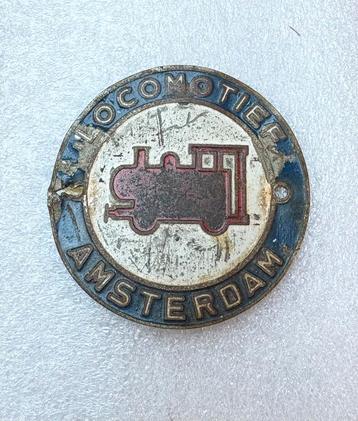 Rijwielplaatje ‘Locomotief Amsterdam’ (jaren 50/60) beschikbaar voor biedingen